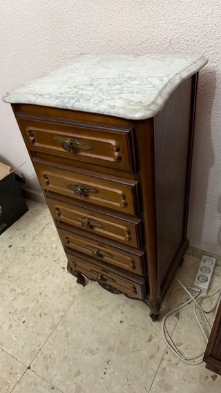 Sinfonier clásico mármol 5 cajones