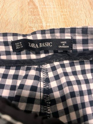 Pantalones vichy Zara