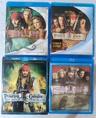 Pack Blu-ray Piratas del Caribe (4 películas)