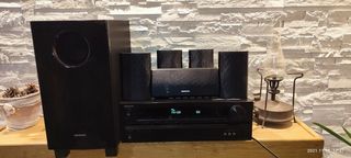 Home Cinema Onkyo 5.1 HTR390 y altavoces