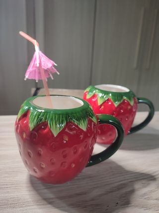 Tazze fragola - Ceramica