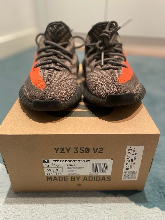 Adidas Yeezy Boost 350 V2 - Marrón-Naranja - Talla