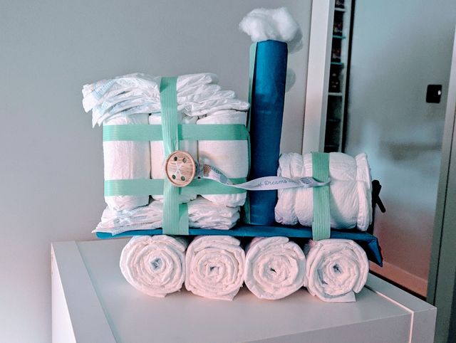 Tren de pañales para bebé
