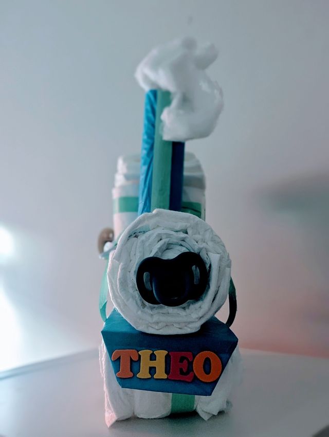 Tren de pañales para bebé