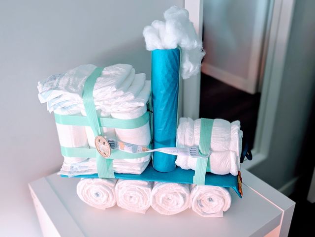 Tren de pañales para bebé
