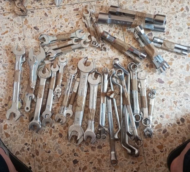 Juego de llaves usadas