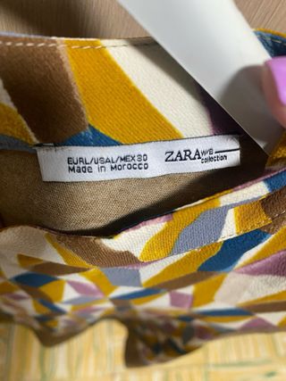 Blusa Zara multicolor talla L