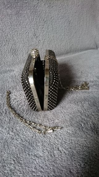 Clutch fiesta negro pedreria