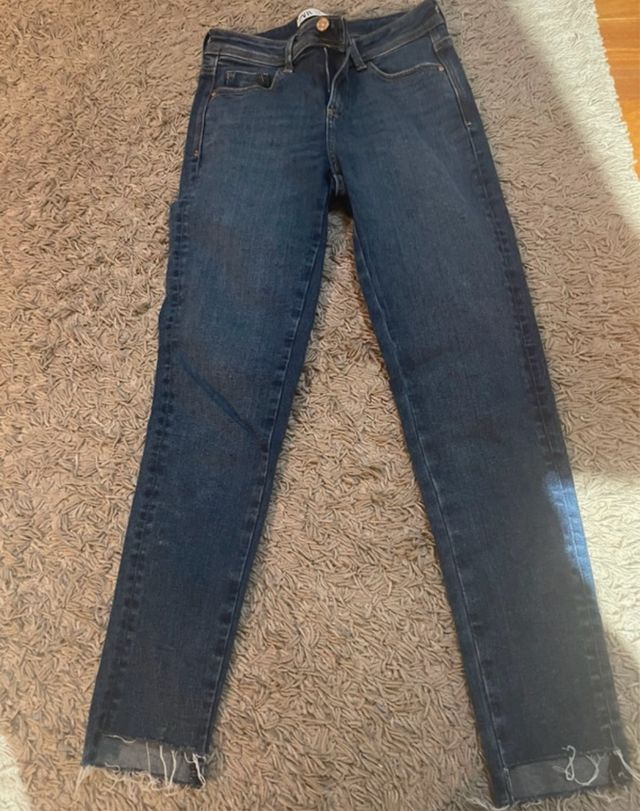 Vaqueros ajustados - Azul