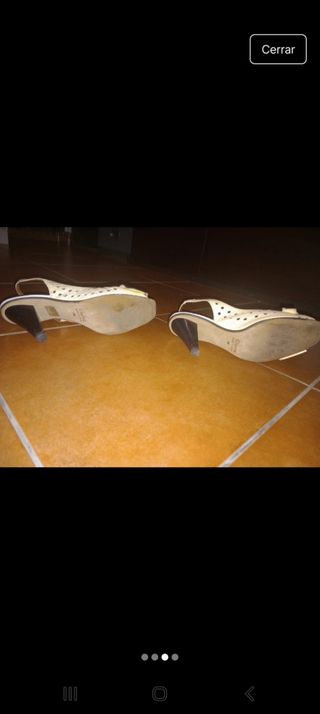 Sandalias piel blanco-negro de Gianna di Firenze