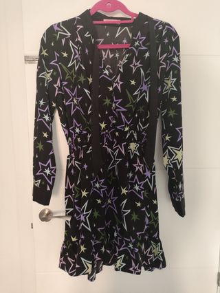Vestido Kling negro con estrellas - Talla M