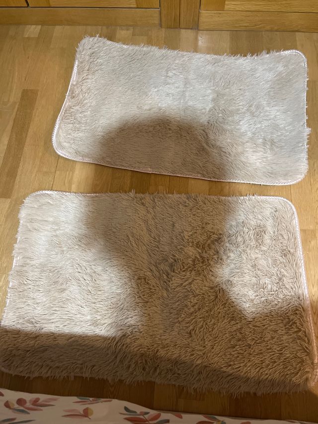 Alfombras beige - Felpa - 2 uds 50x80