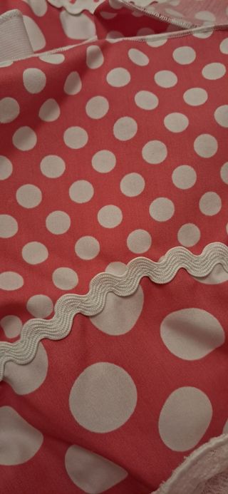 Vestido Sevillanas Blanco-Coral