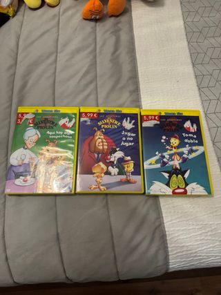3 DVDs Silvestre y Piolín