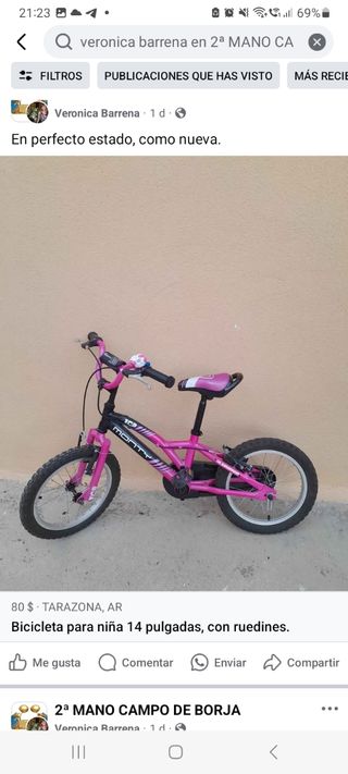 Bicicletta per bambina con o senza pedali