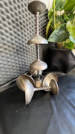 Copas Angulo .vintage metalicas - 6 uds