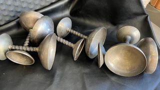 Copas Angulo .vintage metalicas - 6 uds