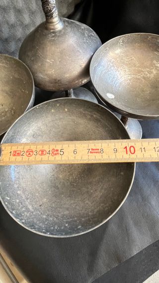 Copas Angulo .vintage metalicas - 6 uds