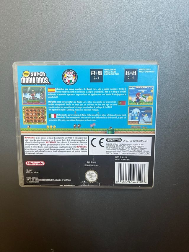 NDS - New Super Mario Bros. ( solo caja y manuales