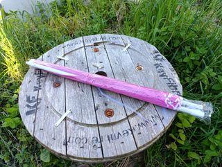 Sombrilla rosa - Parasol para jardín