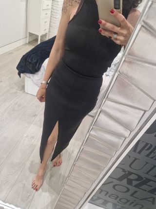 Vestido negro Zara - Talla M