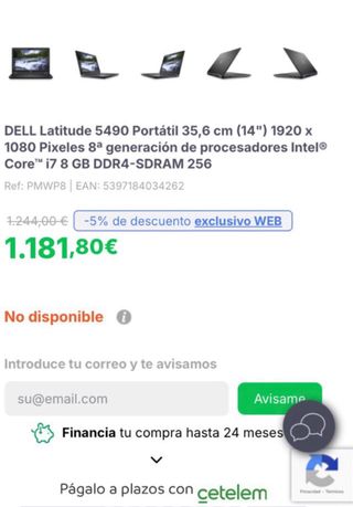 Portatile DELL Latitude 5490