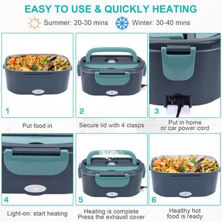 Contenitore per il pranzo elettrico, 60 W, 1,5 l,