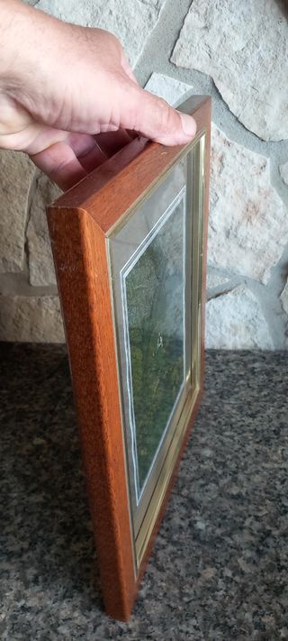 Quadro vintage paesaggio 25x30cm