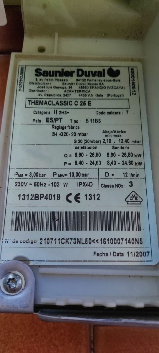 Placa electrónica SAUNIER DUVAL  caldera,