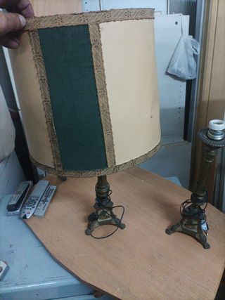 Lamparas de metal y cristal