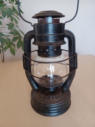 Farol Antiguo Aceite ROYALUX Original Años 40-50