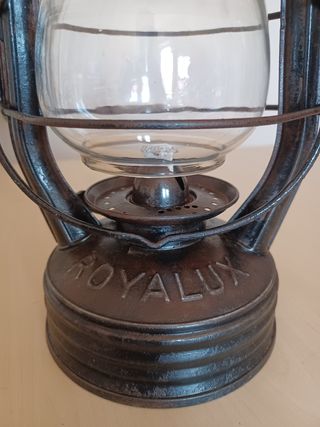 Farol Antiguo Aceite ROYALUX Original Años 40-50