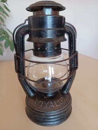 Farol Antiguo Aceite ROYALUX Original Años 40-50