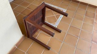 Mesa auxiliar madera teka