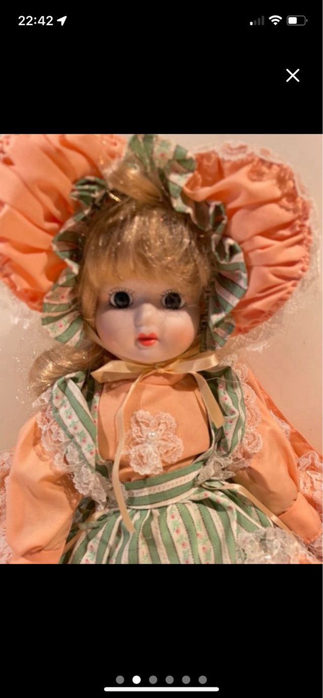 Bambola concarillon  Vintage in bisquit Collezione