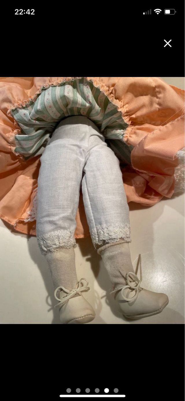 Bambola concarillon  Vintage in bisquit Collezione