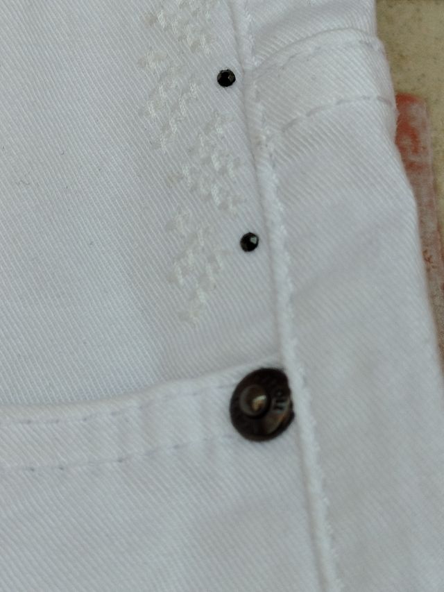 Pantalón blanco Caroll mujer -talla 44