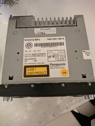 Radio cd wv golf 6