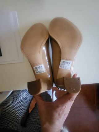Clarks - Zapatos beige de piel