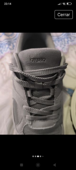 Zapatillas Oysho grises Ortholite