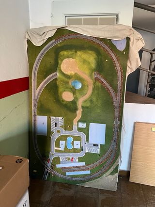 Maqueta tren: circuito oval