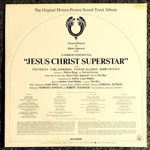 Jesus Christ Superstar -soundtrack- vinile doppio
