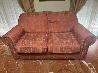 Sofá vintage rosa