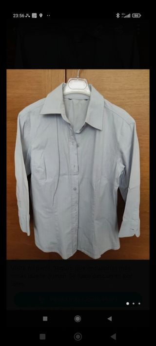 Camisa Zara azul talla S