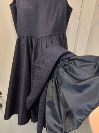 Vestido azul marino skater