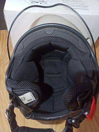 Casco moto JET LEM verde oliva