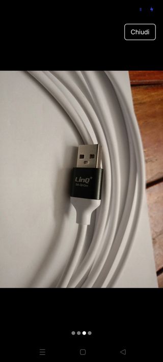 Cavo USB-Micro USB 4mt bianco