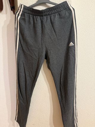 Pantalones Adidas Grises 