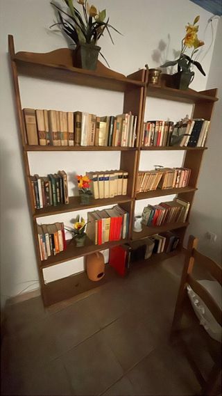 2 Estanterías rústicas de madera