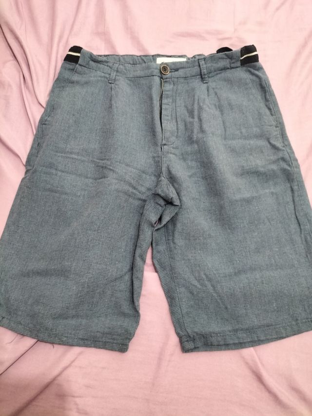 Bermuda niño - Pantalón corto azul